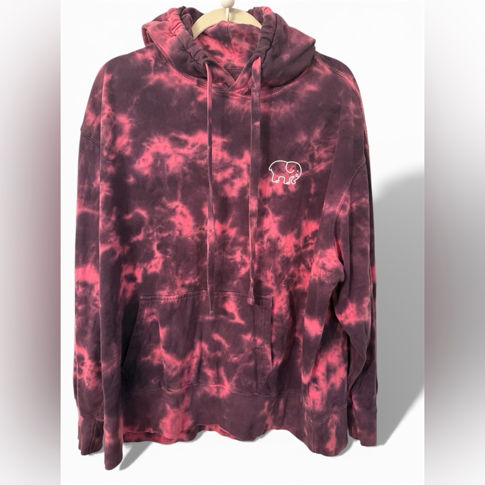 Ivory Ella Hoodie Tie-Dye Hoodie Pink Purple Burgundy L